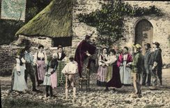 CPA Folklore Un charlatan au village Diable