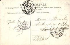 CPA Folklore Le barbier du village Coiffeur