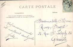 CPA Folklore Un accident Ane Mule