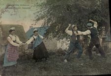 CPA Folklore Les petits cadeaux entretiennent l'amitie