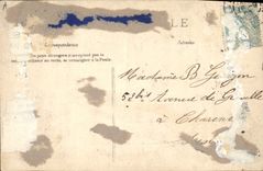 CPA Folklore Le barbier du village 