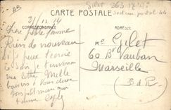 CPA Folklore Vie rustique Retour de corvee Boeufs