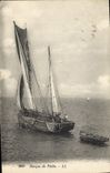 CPA Bateau Barque de peche 