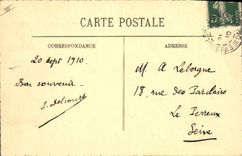 VINTAGE POSTCARD Boulogne Boat on sea Boats of sin