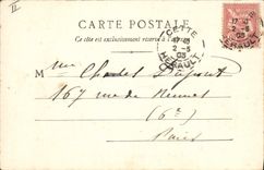 VINTAGE POSTCARD Bateau This Sailing ship tows with the port