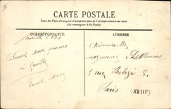 VINTAGE POSTCARD Boat Two chechmates with the broad one