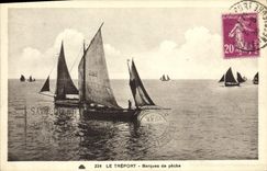 CPA Bateau Le Treport Barques de peche 