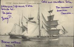 CPA Bateau Cette Station balneaire Toutes voiles dehors 