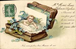 VINTAGE POSTCARD Fantasy Child Baby Rene Louis Alphonse Deplace