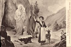 VINTAGE POSTCARD Notre Dame Goat of Lans