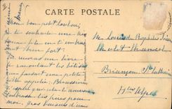 VINTAGE POSTCARD Chevre Chamonix Mont Blanc Chevres has plane Praz