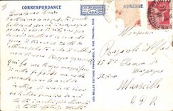 VINTAGE POSTCARD Goat Savoy Folklore Cape Woman