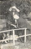 VINTAGE POSTCARD Goat Costumes of the Dimensions of North surroundings of Dinan and Plaintel