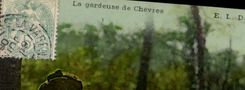 CPA Chevre La gardeuse de chevres Folklore