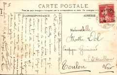 VINTAGE POSTCARD Bonnefoy Goat the adopted child Living room 1906