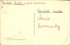 VINTAGE POSTCARD Walhain Goat On the Emerald Dimension