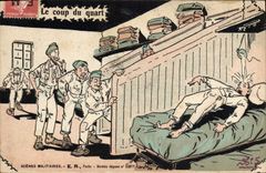 CPA Fantaisie Militaria La coup du quart