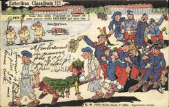 VINTAGE POSTCARD Fantasy Militaria Enteribus classibum