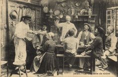 CPA Folklore la chanson du cidre