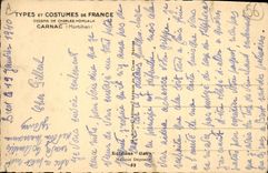 CPA Folklore Carnac Charles Homualk