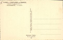 CPA Folklore Charles Homulak Plougastel