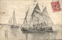 CPA Bateaux Voiliers 