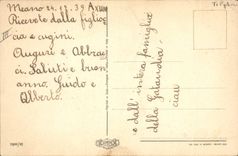 VINTAGE POSTCARD Fantaisie Telephones Child Illustrator Bertiglia Chien