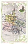 CPA Carte geographique Chocolaterie d'Aiguebelle Ardennes