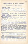 CPA Carte geographique Chocolaterie d'Aiguebelle Tarn
