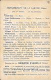 CPA Carte geographique Chocolaterie d'Aiguebelle Sarthe