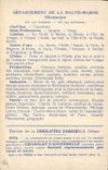 CPA Carte geographique Chocolaterie d'Aiguebelle Haute Marne