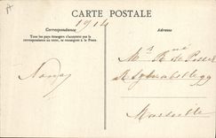 VINTAGE POSTCARD Geographical map Chocolate factory of Aiguebelle Oise Pierrefonds