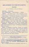 VINTAGE POSTCARD Geographical map Chocolate factory of Aiguebelle Tarn and the Garonne Moissac