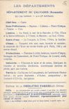 CPA Carte geographique Chocolaterie d'Aiguebelle Calvados Falaise