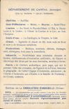 CPA Carte geographique Chocolaterie d'Aiguebelle Cantal