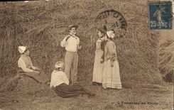 CPA Folklore L'embarras du choix Femmes 