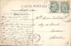 CPA Folklore Une heureuse rencontre