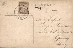 CPA Folklore Nous partons aux champs 