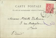 Coche del folklore de la POSTAL de la VENDIMIA del Haymaking de los bueyes