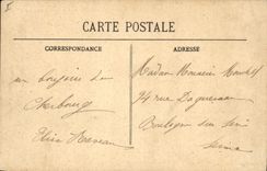 Barco Cherbourg Pilote de la POSTAL de la VENDIMIA que vuelve al puerto