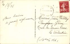 VINTAGE POSTCARD Evian Boat les Bains Boat of the lake Leman