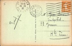 VINTAGE POSTCARD Boat Le Havre the port at the end of the street of Paris