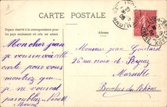 VINTAGE POSTCARD Fantaisie Carries happiness the Horseshoe