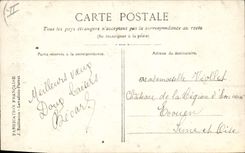 CPA Fantaisie Calendrier Porte bonheur Fer a cheval Soldat Militaria