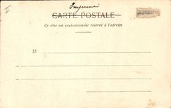 VINTAGE POSTCARD Fantaisie Woman Carries Happiness Clover