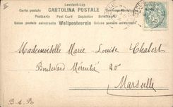 CPA Fantaisie Porte Bonheur Trefle 