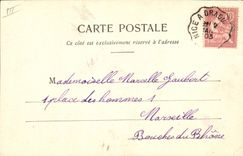 VINTAGE POSTCARD Fantaisie Woman Carries Happiness Pig Pig