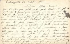 CPA Fantaisie Porte bonheur Chiffre 13