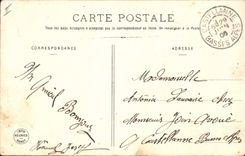 VINTAGE POSTCARD Fantaisie Woman Carries Happiness