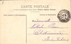 VINTAGE POSTCARD Goat Child soap bubbles